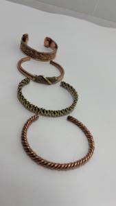 Handcrafted <b>Copper</b> Bangles Adjustable Pure <b>Copper</b> <b>Bracelets</b> for Daily Wear Wellness Fashion and Gifting - Product Image 4