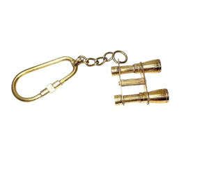 Mini-jumelles vintage en laiton, porte-clés, cadeau de voyage nautique, accessoire de collection - Product Image 5