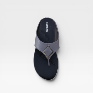 Chaussons compensés élégants et confortables pour femmes, tongs tendance à coussinets souples, antidérapants, légers, pour usage quotidien intérieur et extérieur - Product Image 2