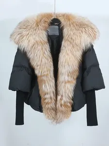 Triveers Women's Winter Puffer <b>Jacket</b> Fur Trim Waterproof Windproof Breathable Faux Fur Lining Customizable OEM Quilted Zipper - Product Image 6