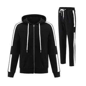 Hot Sale Stylish Classic Design Casual Men Tracksuit Two Piece Set With Matching Jacket And Pants Suitable For Everyday Wear - Product Image 1