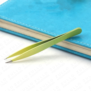 Wholesale Professional Stainless Steel Eyebrow Tweezers Set Custom Logo Slanted Tip Colored Beauty <b>Makeup</b> <b>Tools</b> Kit - Product Image 6