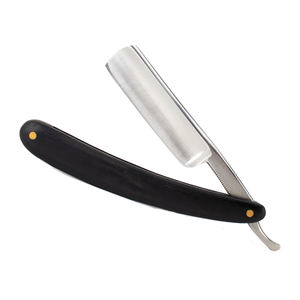 มีดโกนตรงแบบมืออาชีพสำหรับช่างตัดผม ทำจากสแตนเลสเกรด A+ สีสันตามสั่ง อุปกรณ์ดูแลเคราสำหรับร้านตัดผม - Product Image 4