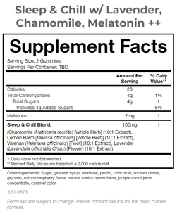 Private Label Bulk Selling Adult Herbal Supplements Sleep Aid Lavender Chamomile Melatonin Sleep Chill <b>Gummies</b> <b>Candy</b> - Product Image 4