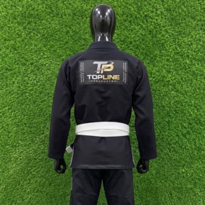 Kimono BJJ pour homme, coupe classique, noir, polyester anti-humidité, vêtements d'arts martiaux pour adulte, kimono de jiu-jitsu. - Product Image 2