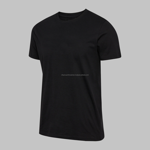T-shirts en coton épais pour hommes, grande taille, personnalisables avec logo, écologiques, respirants, 180g, style streetwear, coupe classique, vente en gros - Product Image 3