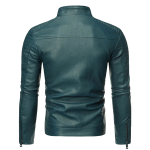 Best Price Custom Men's High Quality Leather <b>Jacket</b> New Fashion Style With Stand Collar Made In Pakistan - Product Image 2
