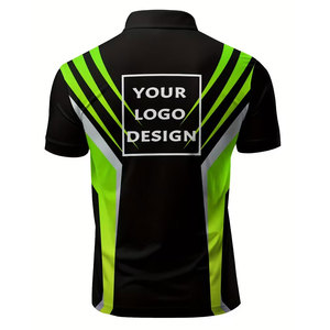 Chemises polo de travail personnalisées pour entreprises, impression intégrale, col respirant, adaptées aux activités de plein air, chemise de cricket - Product Image 2