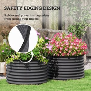 Fioriera Autoirrigante Zincata Extra Large per Interni ed Esterni Modello INS - Product Image 6