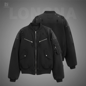 Personalized Streetwear <b>Lightweight</b> Flight <b>Jacket</b> - Custom <b>Men</b>’s Bomber <b>Jacket</b> 100% Breathable Cotton - Product Image 1