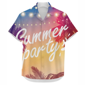 เสื้อเชิ้ตผู้ชายคอปกพับได้ ลายดอกไม้แปลกตา ระบายอากาศได้ดี กระดุมเขาสัตว์ ผ้าพรีเมียม เหมาะสำหรับวันหยุด ท่องเที่ยว สวมใส่สบายๆ ในฤดูร้อน - Product Image 2