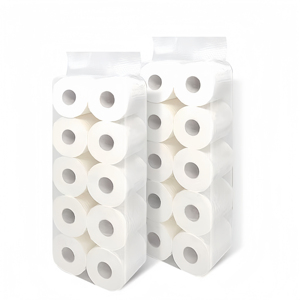 Papier toilette en rouleau en pâte de bois certifié Eco-Certified, 2 plis, compatible fosses septiques, doux, biodégradable, haute qualité, en vrac, pour hôtels - Product Image 4