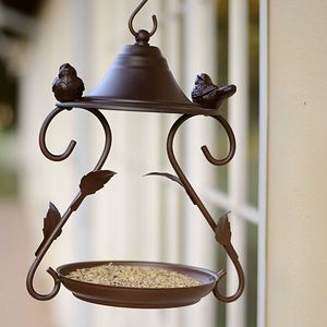 ที่ให้อาหารนกแบบโลหะ ที่ให้อาหารนกแบบแขวน ที่ให้อาหารนกกลางแจ้ง ที่ให้อาหารนกในสวน ที่ให้อาหารนกแบบตกแต่ง ที่ให้อาหารนกแบบเหล็ก - Product Image 2