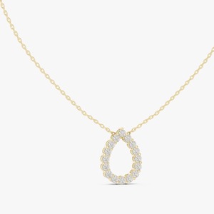 Collar con colgante de diamante moderno al por mayor con cadena, joyería elegante para niñas y mujeres, suministro a granel - Product Image 1