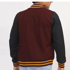 Veste de baseball en laine chenille brodée de style vintage de haute qualité 2025 pour hommes, à capuche, avec logo personnalisé, pour l'hiver - Product Image 2