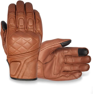 Guantes de Motocicleta de Cuero Premium, Palma Reforzada, Unisex, Antideslizantes, con Pantalla Táctil, Cierre de Velcro, Equipo Deportivo - Product Image 1