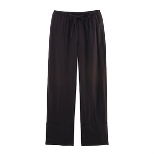 Super Quality Custom High Quality Womens 100% Linen Casual Loose Wide Leg <b>Pants</b> for Women Elastic Waist - Product Image 4