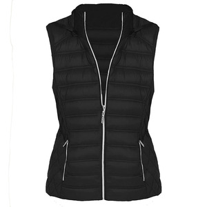 Gilet matelassé sans manches pour femme grande taille, personnalisé, chaud, respirant, en nylon, pour l'équitation et les activités hivernales - Product Image 1