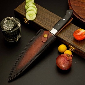 Coltello da Chef Artigianale in Acciaio Damasco Viking Art FH-196 con Manico in Micarta, Stile Industriale Ambidestro, Lama 8-9.9 pollici, Eco-Friendly - Product Image 6
