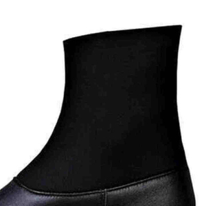 High Performance Winter Breathable Anti Bacterial Genuine Leather <b>Men</b> Women Unisex Real Sheep Skin <b>Socks</b> <b>Warm</b> Fleece Lined - Product Image 4