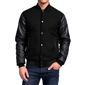 Best Selling High Quality Embroidered Woolen High Street Men's Jackets College Custom Baseball Letterman Varsity Jacket Stand - Product Image 3