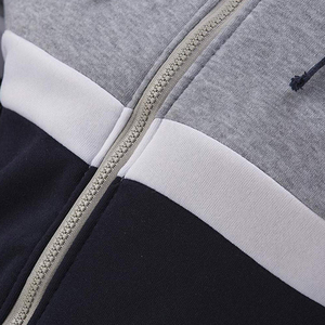 Sweats à capuche zippés en coton respirant, style décontracté basique pour l'extérieur et le quotidien - Product Image 6