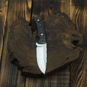 Cuchillo de Caza y Camping de Hoja Fija de Alta Calidad, Hecho a Mano, con Funda de Cuero, Grado Industrial, OEM, Estilo Vikingo - Product Image 6