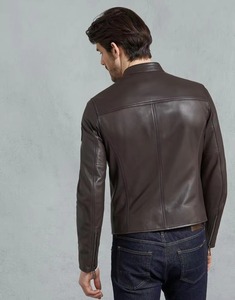 Veste en cuir d'hiver de style italien, nouvelle marque, sur mesure, veste en cuir pour homme - Product Image 2