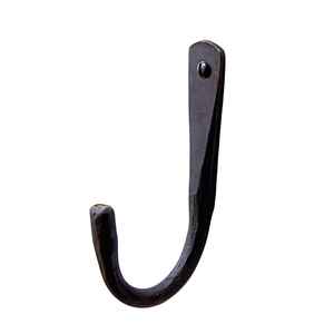 Crochet en fer élégant en forme de J, finition noire mate, pour suspendre des vêtements, pour organiser les clés, pour organiser la cuisine - Product Image 5