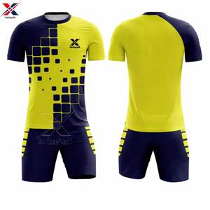 Conjunto de Camiseta y Pantalones Cortos de Fútbol Personalizados Unisex para Adultos, 100% Poliéster, Cuello en V, Tela Transpirable de Secado Rápido, Conjunto de Entrenamiento Personalizado para Equipos - Product Image 3