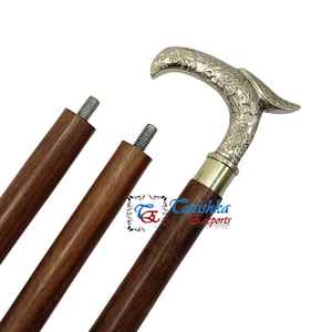 Bastón Plegable de Madera de Lujo, Portátil, de 3 Secciones Ajustables, con Mango de Latón, Ligero y Ambidiestro, para Senderismo - Product Image 2