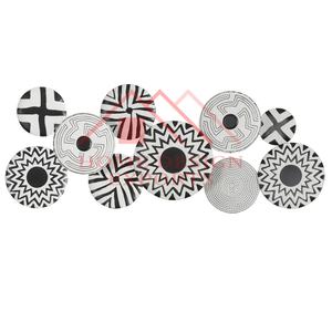 Décoration murale en plaque ronde de fer de haute qualité pour le salon/dernière conception de décor d'art mural abstrait moderne pour la chambre et le bureau - Product Image 6