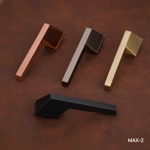 Manija de Puerta de Pasaje de Diseño Sencillo con Acabado Negro Mate y Gris, Cerradura Interior de Alto Estándar para Baño y Dormitorio - Product Image 3