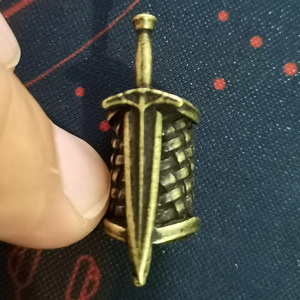 Al por mayor, de Fábrica de Moda Angel Sword, Cuentas para el cabello y la barba de aleación de zinc con bronce antiguo y runa nórdica vikinga - Product Image 5