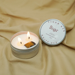 Vela Aromática de Ojo de Tigre y Oud Blanco, Vela de Aromaterapia de Lujo para el Hogar, Fragancia para la Relajación, Decoración de Dormitorio y Regalo - Product Image 4