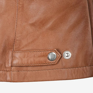 Luxury Cropped Leather Motorcycle <b>Jackets</b> for Women Comfortable & Stylish Plus Size Coats <b>Zipper</b> <b>Jackets</b> For Ladies - Product Image 6