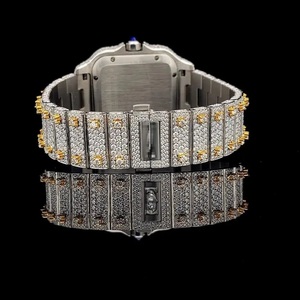 Relojes Automáticos de Alta Calidad con Moissanita Negra Vvs1 Color D para Hombre, Reloj de Pulsera con Caja de Zafiro a Precio Económico - Product Image 4