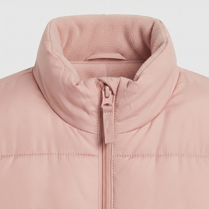 <b>Women's</b> <b>Pink</b> Sleeveless Puffer <b>Vest</b> With Zipper Stand Collar Windproof Casual Outerwear <b>Vest</b> for <b>Women</b> Fashionwear Premium <b>Vest</b> - Product Image 6
