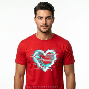 Custom Mens T Shirt Manufacturer High Quality 3D Gold Heart Graphic Print Cotton Tee Bulk Wholesale Men Clothing Summer <b>Tshirt</b> - Product Image 2