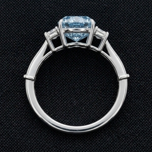Anillo de Boda Moderno de Oro Blanco Sólido de 8k con Diamantes para Mujer, Joyería Certificada IGI con un Elegante Diseño de Acabado Brillante - Product Image 4