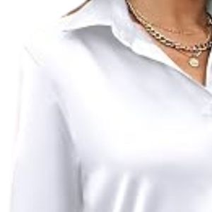 1. Women Silky Leopard Print <b>Shirt</b> Soft Satin Long Sleeve Button Up Blouse Fashion Casual Office <b>Party</b> Top Custom Wholesale - Product Image 3