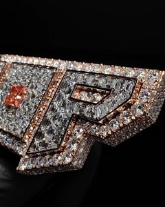 Luxury Iced Out Custom Name Letter <b>Pendant</b> 925 <b>Silver</b> Hip Hop <b>Pendant</b> Two Tone Personalized <b>Initial</b> Letter <b>Pendant</b> For Gifts - Product Image 2