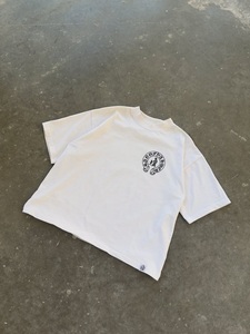 T-shirt blanc surdimensionné personnalisé pour homme avec imprimé graphique, style streetwear, col rond, manches courtes, en jersey de coton respirant, vente en gros - Product Image 6