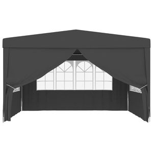 Tenda per Matrimoni ed Eventi in Polietilene Antracite 13,1 x 13,1 piedi con Telaio in Acciaio - Product Image 4