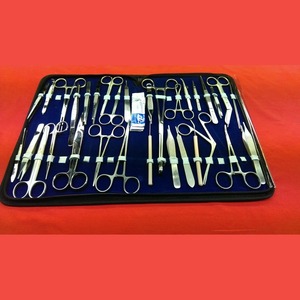 Juego de instrumentos quirúrgicos de acero inoxidable de calidad premium, 34 piezas, para cirugía menor, con estuche, certificado CE ISO, de Tegra - Product Image 4