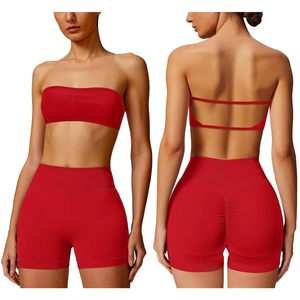 Block Seamless Backless Running Yoga Pants Cycling Sports <b>Knee</b>-Length Fitness Set Printing High Stretch Lightweight - Product Image 1