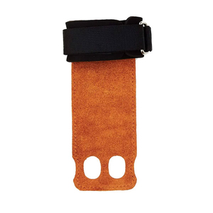 Poignées de gymnastique en cuir personnalisées OEM avec paume antidérapante, sangles de poignet réglables pour CrossFit, gym, tractions, musculation - Product Image 3