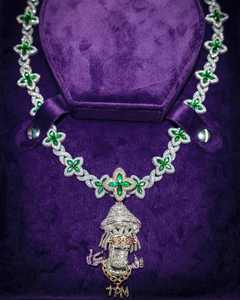 สร้อยคอพร้อมจี้ห้อยประดับเพชรโมอิสซาไนต์รูปผลไม้ ดีไซน์หรูหราจากแบรนด์ดัง ผลิตจากเงินแท้ 925 ชุบโรเดียม ได้รับการรับรองจาก GIA - Product Image 3