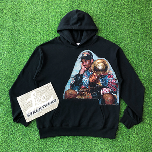 Sudadera con Capucha Personalizada de Invierno para Hombre, Tejida, de Alta Calidad, con Bordado, de Algodón Grueso, Estilo Baloncesto - Product Image 5