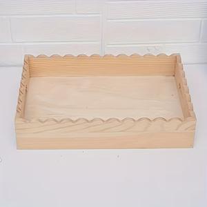 Plateau de service en bois, plateau de présentation alimentaire, planche de service en bois, plateau de service pour les genoux, plateau à thé, plateau à café, Ott - Product Image 1